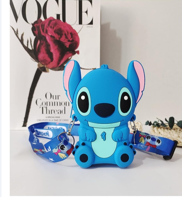 Porte-monnaie mignon à motif dessin animé Stitch