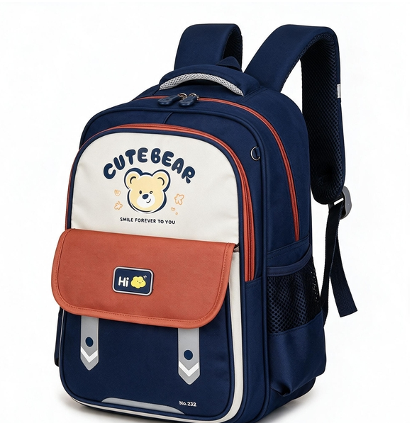 Sac à Dos Scolaire Enfant Motif Ours Cute Bear